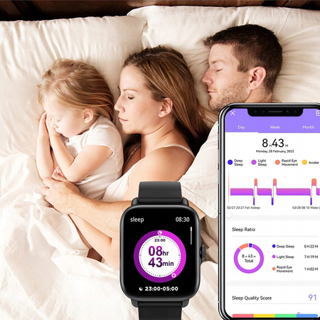 ZEGAREK SMART WATCH SMARTWATCH SPORT ROZMOWY POŁĄCZENIA MĘSKI