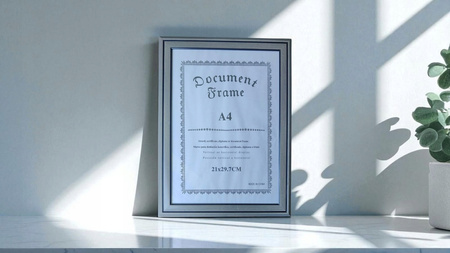 RAMKA A4 NA DYPLOM CERTYFIKAT 21x30 ZDJĘCIA NA ŚCIANĘ DO ZAWIESZENIA G4