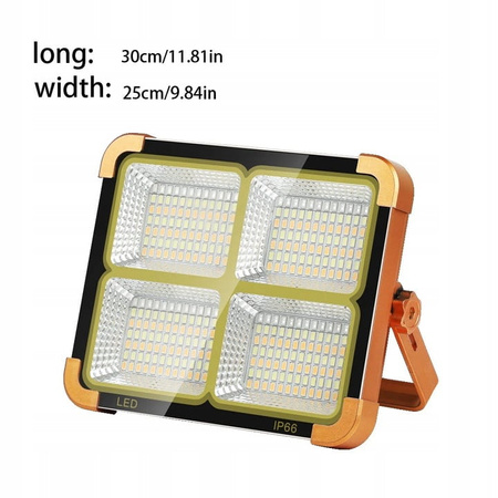 Halogen Przenośny LED powerbank 100W Solarny