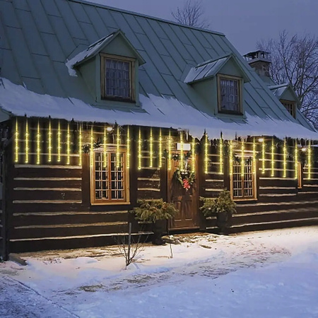 SOPLE METEORYTY 50CM 8 SOPLI SPADAJĄCY ŚNIEG OZDOBA BOŻE NARODZENIE CIEPŁE