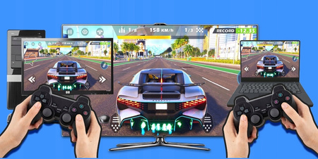 KONSOLA RETRO HDMI TV GRA TELEWIZYJNA 2 PADY +20000GIER EMULATOR PS1 + 64gb