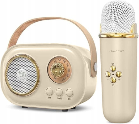 GŁOŚNIK KARAOKE Z MIKROFONEM DLA DZIECKA NA PREZENT ŚWIĘTA KLASYCZNY STEREO