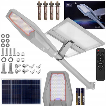 LAMPA ULICZNA LED SOLARNA 2000W 50Ah ZEWNĘTRZNA OGRDOWA latarnia na SŁUP