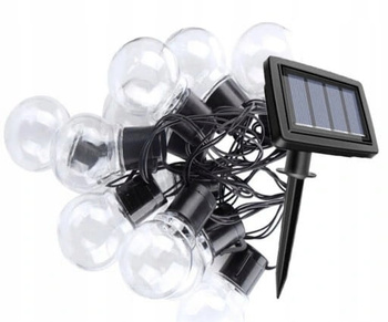 Girlanda solarna 10 LED lampka ogrodowa 3 metry