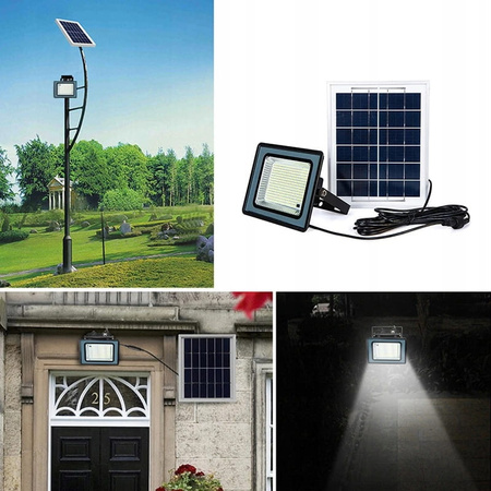 LAMPA SOLARNA 50W 106 LED uliczna PILOT KABEL 5m
