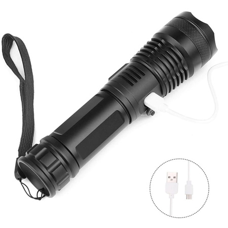 BARDZO MOCNA Latarka Taktyczna LED CREE XHP50 1 km