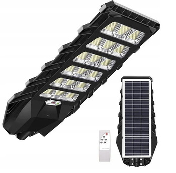 LAMPA SOLARNA LED ULICZNA ZEWNĘTRZNA MOCNA 1500W LATARNIA OGRODOWA 900LED