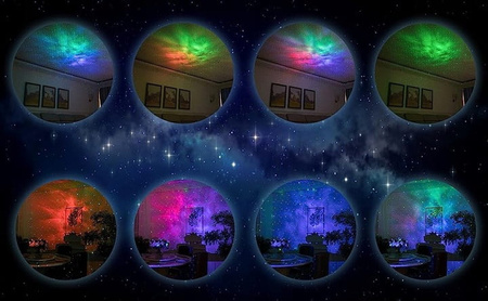 PROJEKTOR GWIAZD RZUTNIK LAMPKA NOCNA GŁOŚNIK USB BLUETOOTH PILOT NEBULA
