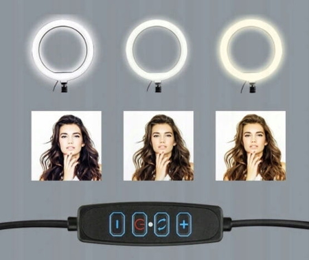 Lampa Pierścieniowa LED Ring 30cm Pilot + Statyw 220cm Makijaż YouTube