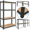 REGAŁ MAGAZYNOWY GARAŻOWY CZARNY PREMIUM 4 półki 700kg 172x80x30