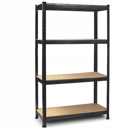 REGAŁ MAGAZYNOWY GARAŻOWY CZARNY PREMIUM 4 półki 700kg 172x80x30