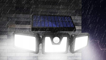 LAMPA LED SOLARNA CZUJNIK RUCHU ZMIERZCHU 360 307