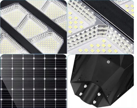 LAMPA SOLARNA LED ULICZNA ZEWNĘTRZNA MOCNA 1500W LATARNIA OGRODOWA 900LED
