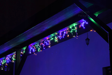 KURTYNA ŚWIETLNA 17M SOPLE 500 LED MULTI + FLASH SOPLE HERMETYCZNY KABEL