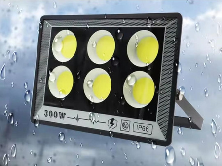 MOCNA LAMPA DO GARAŻU OGRODU NA ELEWACJE 300W IP66 NA LATA DIODY COB