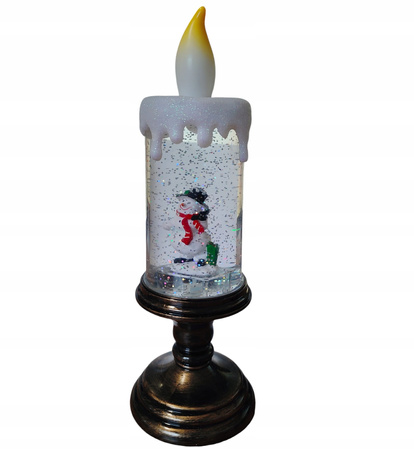 OZDOBA ŚWIĄTECZNA ŚWIECA LED PODŚWIETLANA XXL 31CM BOŻE NARODZENIE SWIECZKA