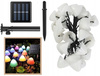 LAMPKI SOLARNE GRUNTOWE OGRODOWE WBIJANE GRZYBKI 5M 10 LED RGB