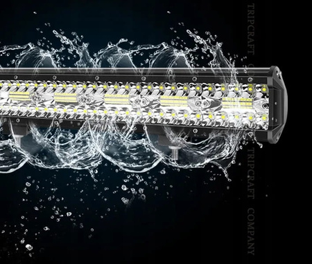 LAMPA ROBOCZA PANEL LED BAR 38 cm 300W 12 24V CREE DALEKOSIĘŻNA QUAD