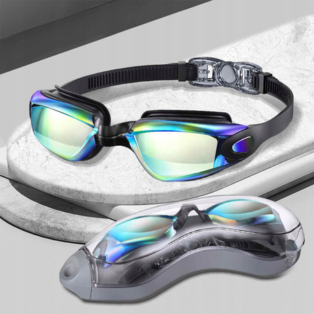 Okulary do Pływania Pływackie na Basen ANTI-FOG Gogle POLARYZACJA Filtr UV