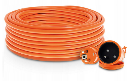 PRZEDŁUŻACZ ELEKTRYCZNY OGRODOWY 20M IP44 3x2.5 GRUBY Z UZIEMIENIEM