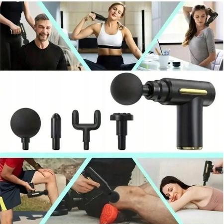 PISTOLET DO MASAŻU MASAŻER DO PLECÓW STÓP KARKU CIAŁA SZYJI massage gun