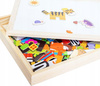 TABLICA DREWNIANA DLA DZIECI MAGNESY 130 SZTUK MARKER EDUKACYJNA