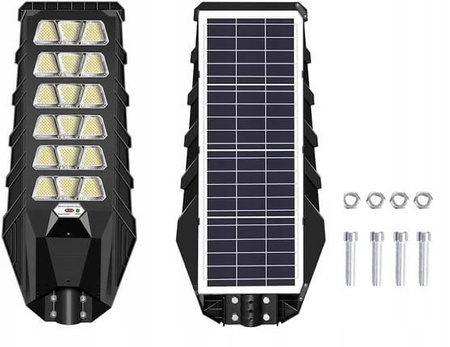 LAMPA SOLARNA LED ULICZNA ZEWNĘTRZNA MOCNA 1500W LATARNIA OGRODOWA 900LED