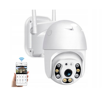 KAMERA ZEWNĘTRZNA OBROTOWA WIFI IP 4x ZOOM SD 5Mpx
