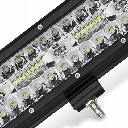 LAMPA ROBOCZA PANEL LED BAR 38 cm 300W 12 24V CREE DALEKOSIĘŻNA QUAD