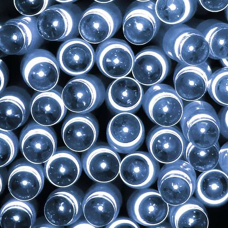 LAMPKI CHOINKOWE 100 LED 9m ZEWNĘTRZNE WEWNĘTRZNE ŚWIĄTECZNE BIAŁE ZIMNE