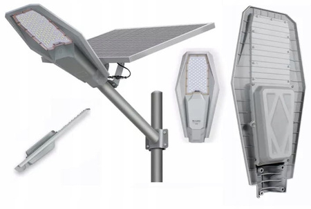 LAMPA ULICZNA LED SOLARNA 1200W 40Ah z czujnikiem ruchu zmierzchu LATARNIA