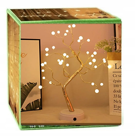 OZDOBA ŚWIĄTECZNA DRZEWKO LED PODŚWIETLANE XXL 45CM BOŻE NARODZENIE
