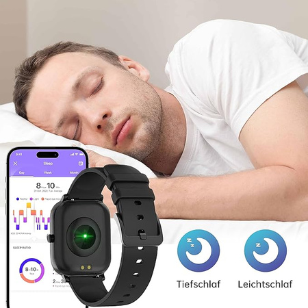 SMART WATCH ZEGAREK MĘSKI DAMSKI DUŻO FUNKCJI POLSKIE MENU WODOODPORNY