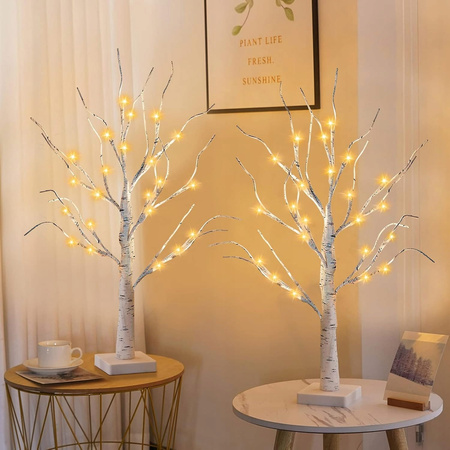 OZDOBA ŚWIĄTECZNA DRZEWKO LED PODŚWIETLANE XXL 60CM BOŻE NARODZENIE