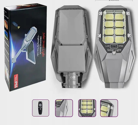 LATARNIA OGRODOWA SOLARNA NA SŁUP MOCNA 2000W LAMPA uliczna AKUMULATOR 40Ah