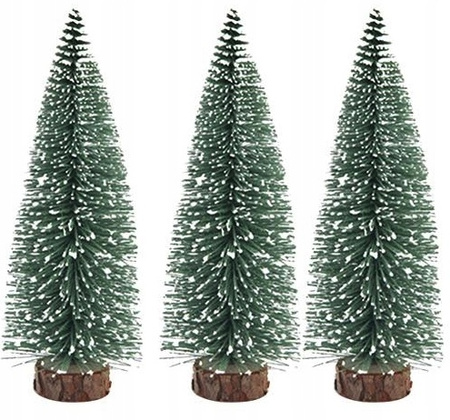 CHOINKI ZIELONE ZESTAW CHOINEK 10x OZDOBA DEKORACJA BOŻE NARODZENIE 11CM
