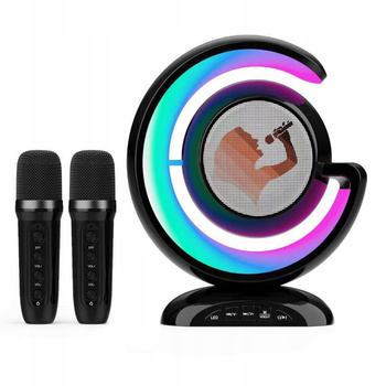 GŁOŚNIK KARAOKE BEZPRZEWODOWY MOCNY BLUETOOTH + 2 MIKROFONY NA PREZENT