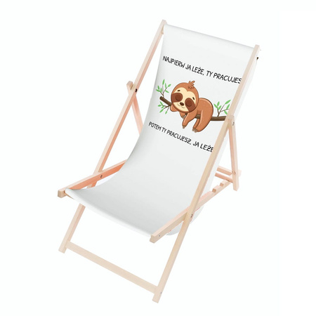 Leżak DREWNIANY OGRODOWY PLAŻOWY PRODUCENT Azaris