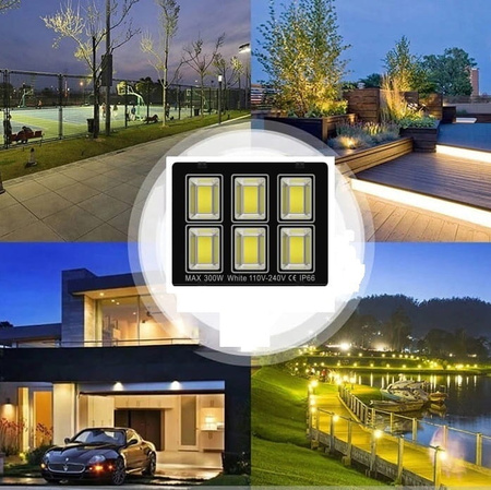 Mocna Lampa Halogen LED Certyfikat Naświetlacz 300w
