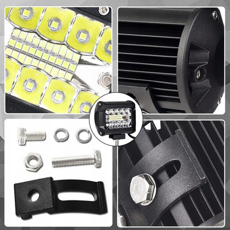 PANEL LED LAMPA ROBOCZA 70cm HALOGEN 600W 12-24V CREE BAR 30000LM