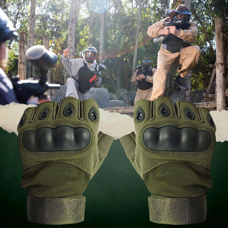 Rękawice Taktyczne Ochronne Usztywniane Ochrona kostek Bez palców rozmiar L