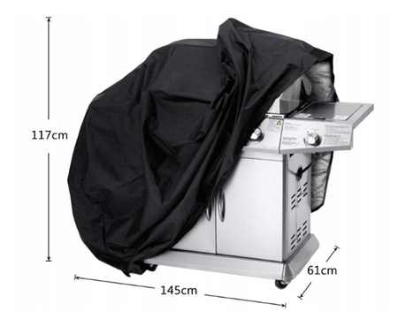 POKROWIEC NA GRILLA GRILL GAZOWY DUŻY WODOODPORNY OSŁONA MOCNY CAŁOROCZNY