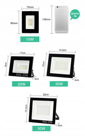 HALOGEN LAMPA LED 30W CERTYFIKAT