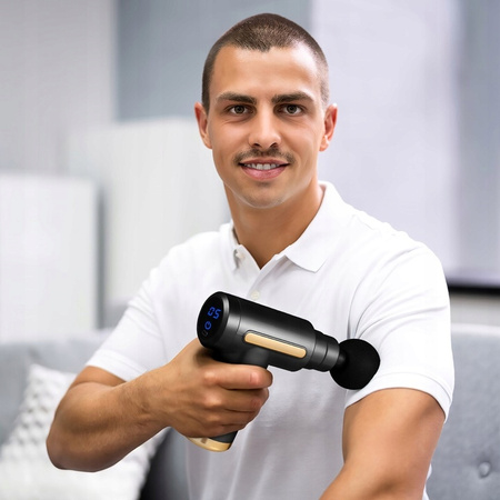 PISTOLET DO MASAŻU MASAŻER DO PLECÓW STÓP KARKU CIAŁA SZYJI massage gun