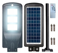 DUŻA LAMPA SOLARNA LATARNIA 1200W ULICZNA OGRODOWA PILOT Z CZUJNIKIEM RUCHU