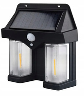 KINKIET NAŚCIENNY LAMPKA SOLARNA LAMPA DO OGRODU LED CIEPŁY ŚCIENNA