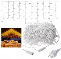 SOPLE 300LED LAMPKI ZEWNĘTRZNE IP44 2 kolory w 1 KURTYNA GIRLANDA FLASH
