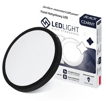 PANEL plafon LED NATYNKOWY 24W NIEMRUGA CCD OKRĄGŁY NATYNKOWA LAMPA LED