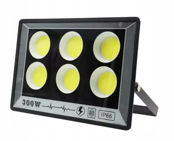 MOCNA LAMPA DO GARAŻU OGRODU NA ELEWACJE 300W IP66 NA LATA DIODY COB