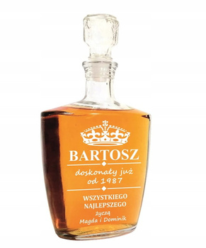 KARAFKA Z GRAWEREM prezent 18 30 40 50 60 urodziny